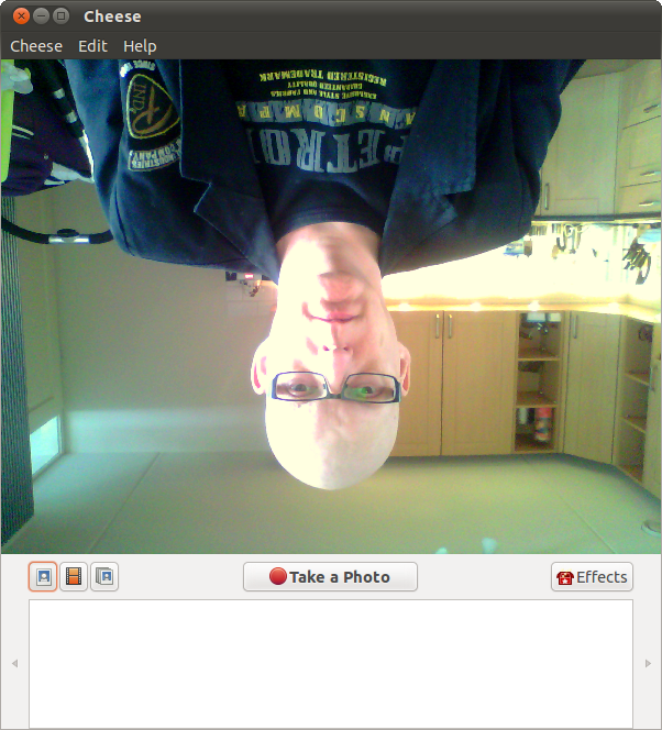 geinverteerde webcam